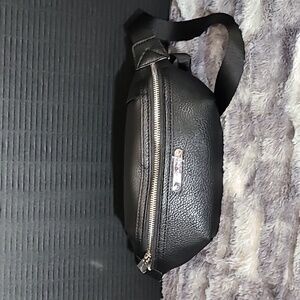 Michael Kors Black Leather Crossbody Bag